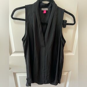 Vince Camuto Black Sleeveless Blouse